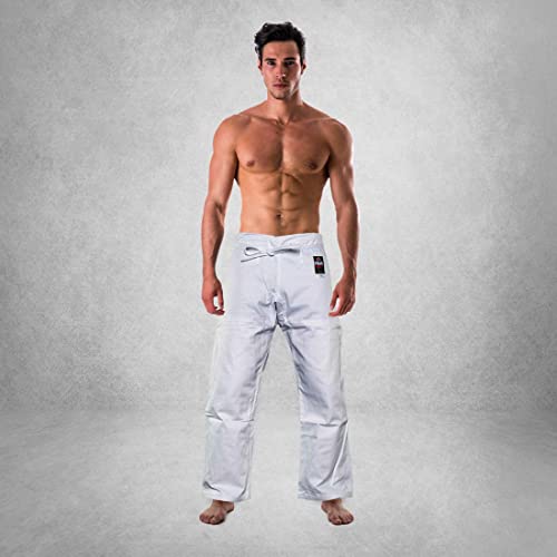 Fuji Gi Pants – Adult Brazillian Jiu-Jitsu Pants With Flat Drawstrings - Long-Lasting Bjj And Gi Pants For Training & Competition, White, Size A5 #TOP5