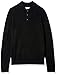 Amazon Essentials Men's Long-Sleeve Soft Touch Henley Sweater, Black, Medium