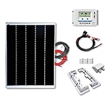 Kit 200W CAMPER 12V panel solar placa monocristalina Tecnología Shingled cells de alta eficiencia para caravanas autocaravanas camper