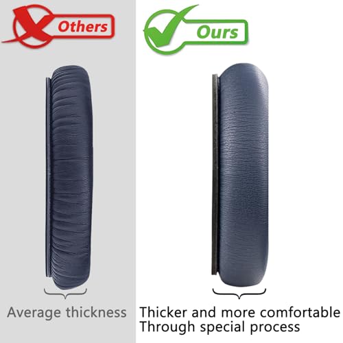 Image of SOULWIT Earpads Replacement for Bose QuietComfort 45 (QC45) /QuietComfort SE (QC SE) /New Quiet Comfort Wireless Over-Ear Headphones, Ear Pads Cushions with Softer Protein Leather - Blue