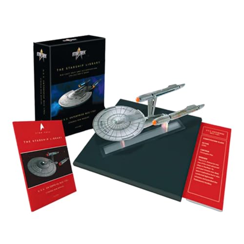Eaglemoss Limited Star Trek: Strange New Worlds | Enterprise NCC-1701 Die-cast Ship and Book Set