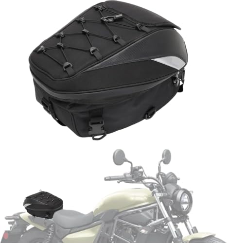 バイク 28/38L シートバッグ フルフェイスヘルメット 撥水 防水 耐久性 固定ベルト付き 車載バッグ ショルダーベルト付き 変形しにくい 取り付け簡単 バックパック ブラック