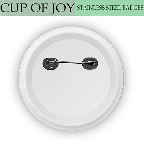 Image of Cup of Joy Mom /mother to Be and Dad /father to Be Round Pin Badge for Boy or Girl, Welcome Baby, Baby Girl, Baby Boy, Party Wearable Metal Badge Party Decoration () (()