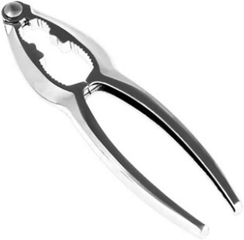 JSEIAJB Stainless steel Crack almond Walnut Hazel Filbert Nut Kitchen Nutcracker Sheller Clip Tool Clamp Plier Cracker Pecan Hazelnut