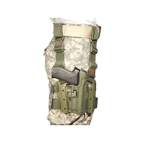 BLACKHAWK Serpa Level 2 Tactical Olive Drab Holster, Size 03, Right Hand, (1911 Gov't & Clones w/ or w/o rail)