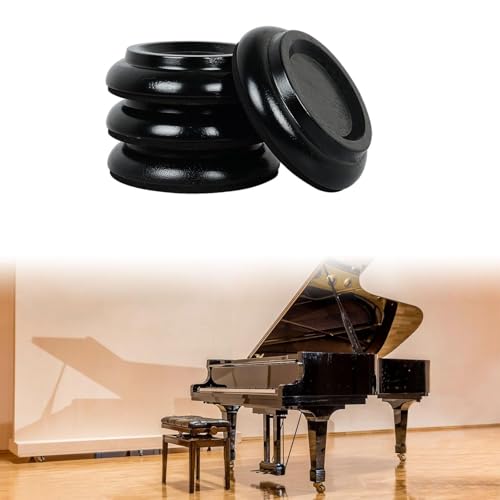 Caster cups para piano patas almohadilla espuma protector suelo madera negro 5