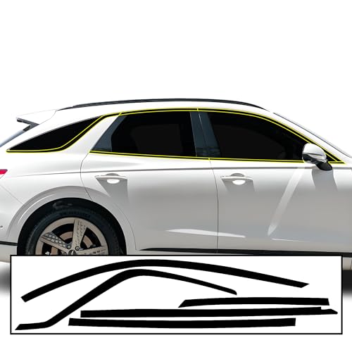 BOGAR TECH DESIGNS for Genesis GV70 2022-2026 Side Window Chrome Delete – Precut Vinyl Trim Overlay, Gloss Black Blackout Appearance