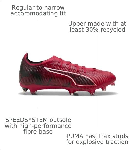 Image of PUMA Mens Ultra 6 Match Firm GroundArtificial Ground Soccer Cleats