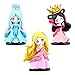 Hilloly 3 szt. ozdób księżniczki, zestaw figurek księżniczki, figurki księżniczki, mini figurki księżniczki, zestaw ozdób księżniczki, ozdoba na tort księżniczki, dekoracja ciasta z kreskówki księżniczki
