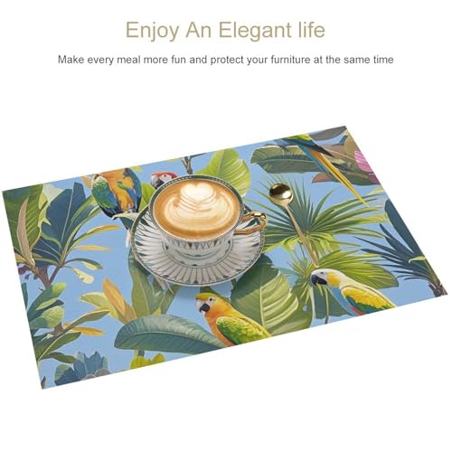 Sets de table tropicaux antidérapants et lavables pour protéger votre table - 4