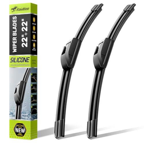 Raidbee® 22" and 22" Silicone Windshield Wiper blades Replacement for