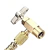 EIMSOAH AC Charge Hose with Gauge, Car R134A Refrigerant Recharge Kit, Auto Air Conditioning U Charging Hose Low Pressure Measuring Meter, And 59'' Recharge Hose #3
