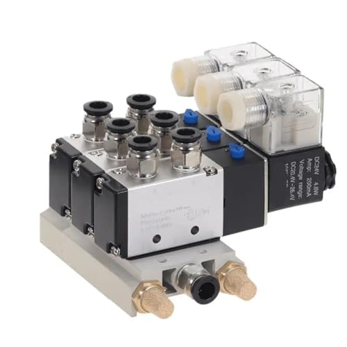 Électrovanne pneumatique 4V210-08 évite les fuites d'air comprimé DC 24V 10mm