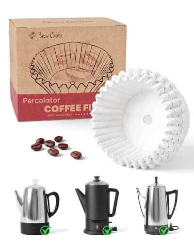 Image of Percolator Coffee Filters 8-12 Cup, for Farberware, 100 Count | Precision-sized for Secure Fit, 100% Canadian Wood Pulp, Strong, Tear-Resistant & Easy to Use