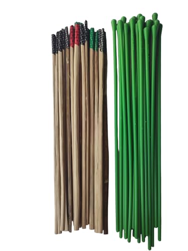BHAVICREATION Dhol Beaters Dhol sticks 3 pcs Fiber + 3 pcs Wooden Tilli Chanti