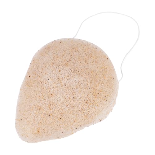 Ciieeo Esponja Konjak Natural, 1 Unidad Biodegradable Polvo de Nuez para Limpieza Profunda y Desmaquillado Diario, Adecuado para Piel Sensible y Cuidado Color Aleatorio