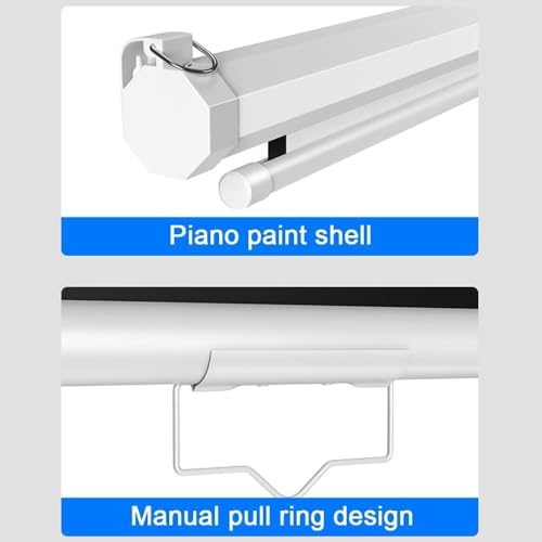 Pantalla manual retráctil de proyector 60 pulgadas 16:9 miniatura 6