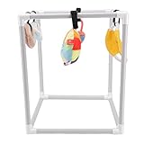 Drfeify Palestra di Arricchimento per Cuccioli Robusto Parco Giochi per Cani in PVC Nella Giungla per Cani di Piccola Taglia, 5 Giocattoli per lo Sviluppo Mentale e Sensoriale, 19,69x15,75x15,75