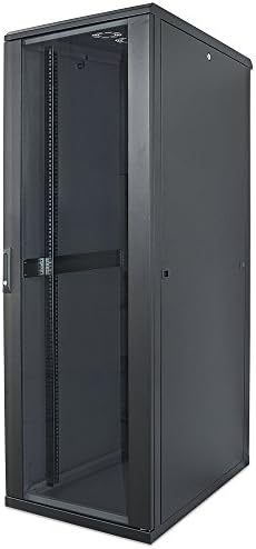 Intellinet Network Cabinet, Wall Mount (Standard), 6U, 300 mm Deep, Black, Assembled, Max 60 kg, Metal & Glass Door, Back Panel, Removeable Sides, Suitable also for use on a desk or floor, 10 Inch