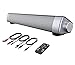 Produktbild VersionTECH. PC Soundbar, kabelgebundene und drahtlose Bluetooth Computer Lautsprecher mit Fernbedienung, tragbar, USB, Heimkino, Stereo-Soundbar für Desktop, Laptop, TV, Handy, MP4 [RCA, AUX]
