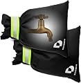 DELSWIN Outdoor Faucet Covers for Winter Freeze Protection,Antifreeze Hose Bib Insulation Socks,Reusable Spigot Cover for Winter,7" W x 8.7" H,2 Pack (Black)