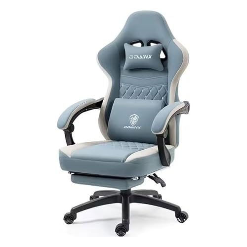 Comfortable Office Chair with Gel Pad Storage Bag Gaming Breathable Fabric