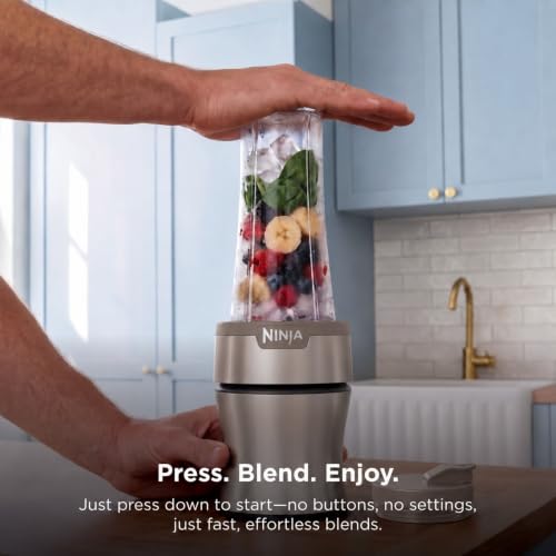 Ninja Nutri-Plus Personal Blender, 900PW, (3) 20oz Cups, Taupe, BN301BRBRN by Ninja - Used condition - Image 3