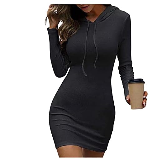 Strickkleider Für Damen Winter Elegant Pulloverkleid Frauen Sexy Einfarbig V-Ausschnitt Langarm Warm Slim Fit Hoodiekleider Minikleid Damen Eng Kurz Cocktailkleid Stretch Strickpullover Wickelkleid