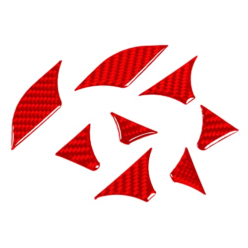 Sticker Porta Vasos para Toyota Tacoma 2016-2023 Carbono Rojo miniatura 2