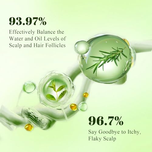 SKUPHI Rosemary Amino Acid Shampoo, Biotin Hair Growth Shampoo for Thinning Hair Women and Men Hair Loss Zinc PCA + Hydrolyzed Silk, Balancing & Nourishing Formula, 8.45 fl oz, 2-Pack — view 5