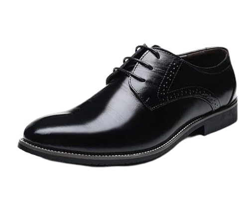 Style YY28 - Zapatos casuales de microfibra para hombre, Negro, 46 EU Style YY28 - Zapatos casuales de microfibra para hombre, Negro, 46 EU