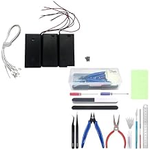 Flever DIY House Accessory for Dollhouse MiniatureAA Battery and Gundam Model Tools Kit
