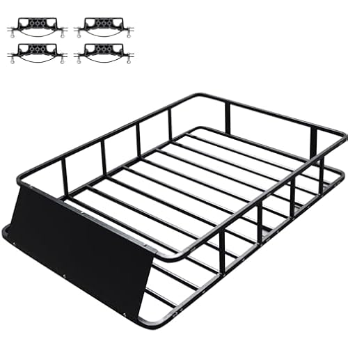 64"x45"x8" Universal Heavy Duty Roof Cargo Rack Anti-Rust Top Luggage Rack