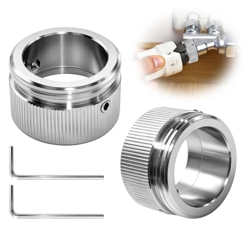 2 Stück Heizungsventil Adapter M30x1,5 304 Edelstahl für RA 22mm Innen | Heizkörperventil Thermostatkopf mit den Streifen Korrosionsbeständig Langlebiges Einfache Montage für Heizkörper Austausch