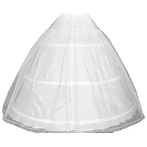 VEPYCLY 3 Hoops Petticoat Quinceanera Dresses Ball Gown Crinoline Underskirt Cover