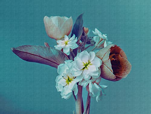 Livingwalls Wtd 382691 - Carta Da Parati Con Motivo Floreale, 3,71 X 2,80 M, Colore: Blu/Lilla - 5