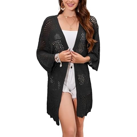 Famulily Ladies Lightweight Open Front Cardigan Cover
