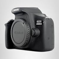 Canon EOS 2000D Spiegelreflexkamera Gehäuse (24,1 MP, DIGIC 4+, 7,5 cm (3,0 Zoll) LCD, Full-HD, WIFI, APS-C CMOS-Sensor), schwarz – Ansicht 5