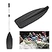 Vbest life PP Canoe Paddle Oar Blade Raft Oars Cataract Blade Accessory for Inflatable Boat Canoe Kayak Black (L)