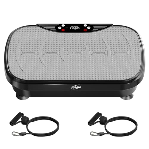Machine d'exercice vibrante jambes lourdes et cellulite pour drainage et minceur noir
