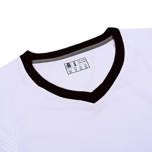DEHANER Blank Football Jerseys for Men Unisex Workout Fitness Shirts Sports Uniform Casual Outfits3