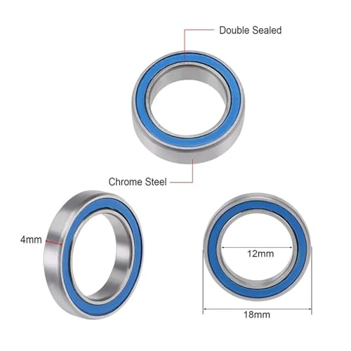 Roulements rigides à billes 6701-2RS ABEC-5 haute précision pour le modélisme RC - 3