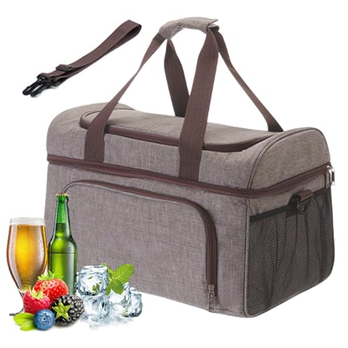 Fierudeng Bolsas Aislantes - 30L Estuche Plegable a Prueba de Fugas | Bolsas Térmicas Impermeables | para Almuerzo Viaje Trabajo Comida Escuela Niños Playa Supermercado Picnic