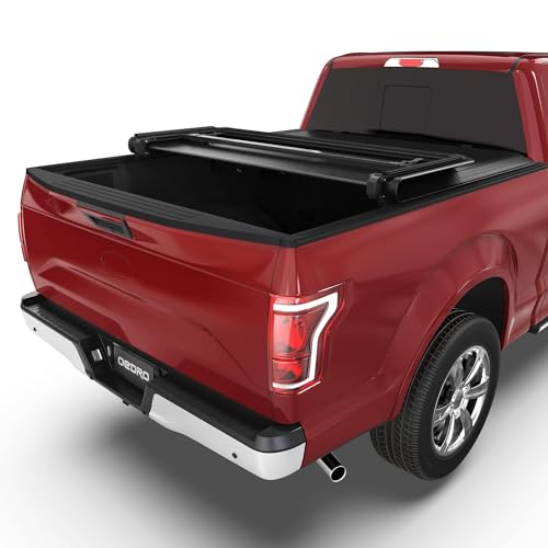 oEdRo Upgraded Tri-Fold Truck Bed Tonneau Cover Compatible with 2015-2025 Ford F-150 F150 5.5 Feet...