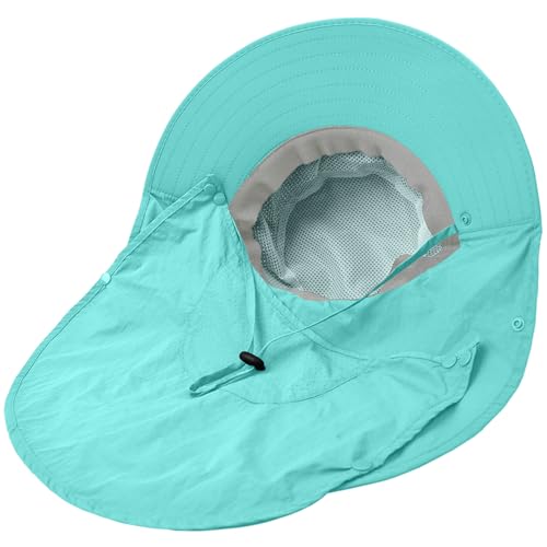 Image of Sun Hat for Men Women with Neck Flap,UPF 50+ UV Protection Fishing Hat