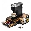Coffee Pod Holder for Counter,Coffee Station Organizer with Sliding Basket