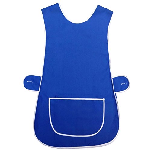 MyShoeStore - Delantal de Cocinero - Básico - Mujer, Azul Real, XX-Large