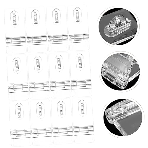 Image of DOITOOL Sets Acrylic Latch Buckle Lock for Jewelry Box Flat Mount Hinge Lock Small Jewelry Box Hinges and Latches