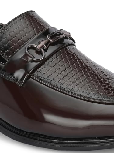 Image of Massari Men's PU Leather Moccasin Formal Shoes