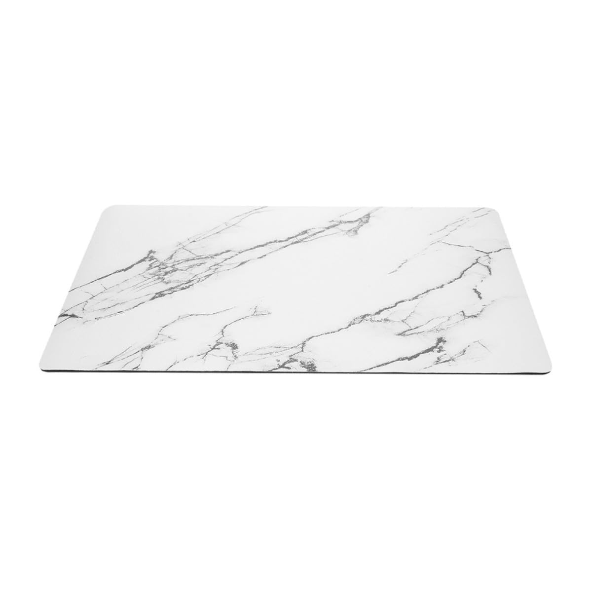Tapis absorbant séchage rapide en PU blanc décoratif pour l'entrée